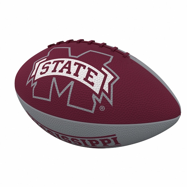 Logo Brands Mississippi State Pinwheel Logo Junior Size Rubber Football 177-93JR-2 - main